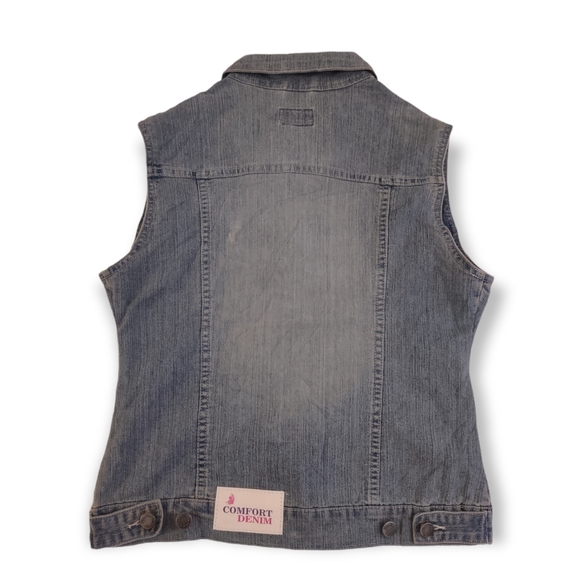 Denim Vest - Light Wash. New, size L - Picture 3 of 5